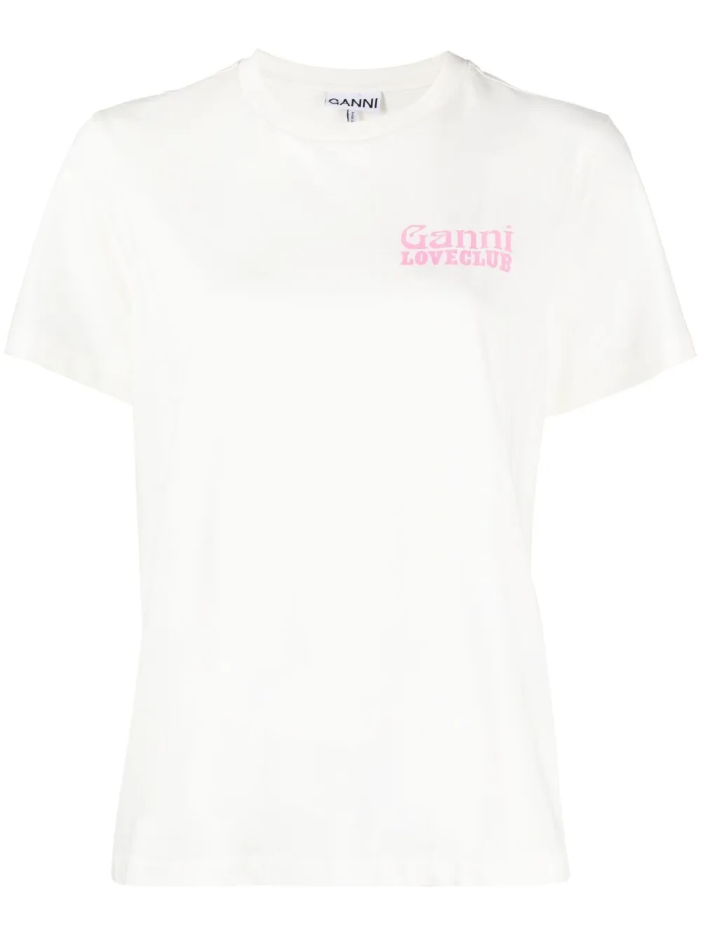 Nightclub organic cotton T-shirt | GANNI | Eraldo.com