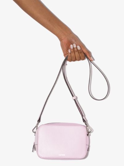 pink leather crossbody bag