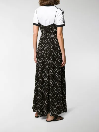 ganni dress polka dot