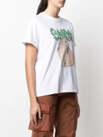 ganni bunny shirt