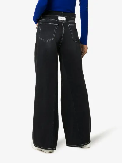 ganni wide leg jeans