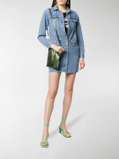 ganni soft denim dress