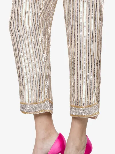 sequin palazzo trousers