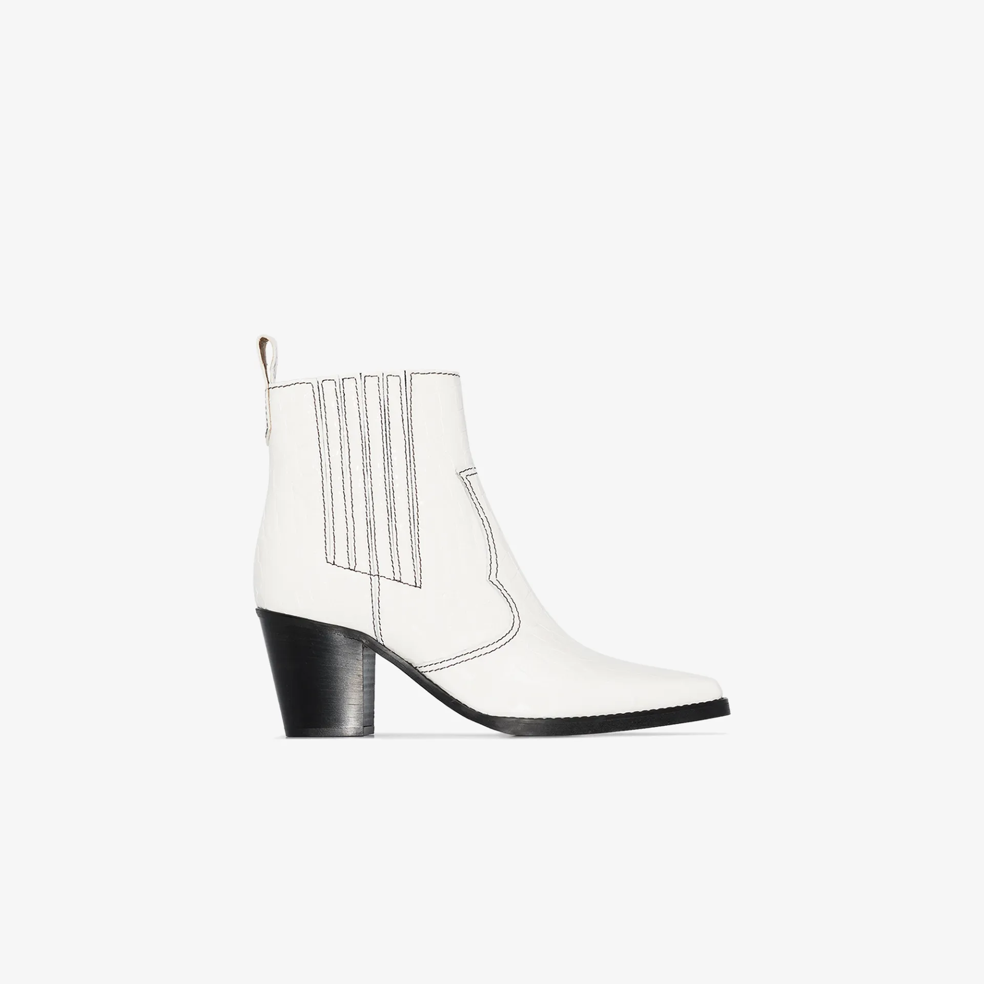 mens white cuban heel boots