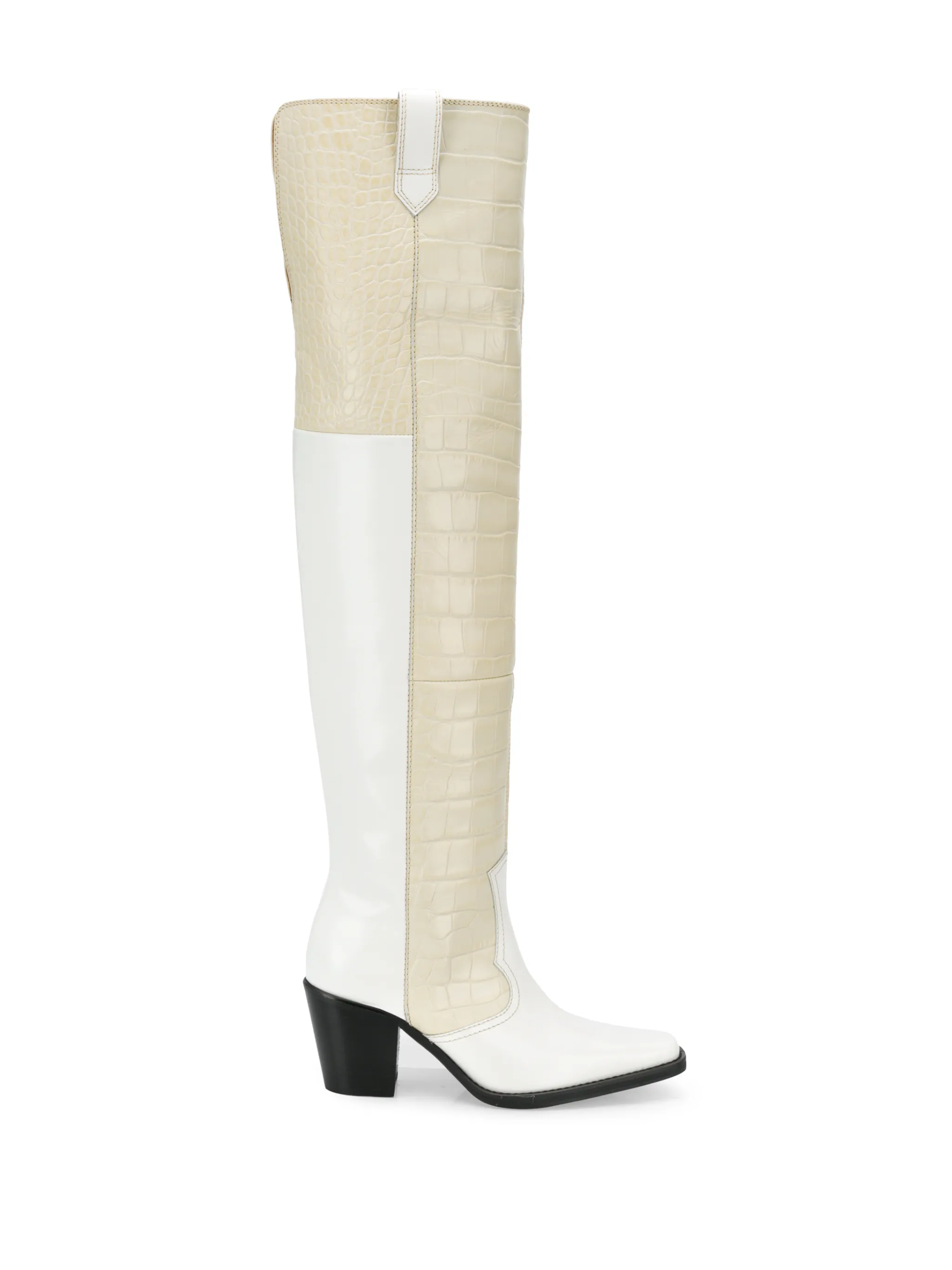 Ganni boots white online