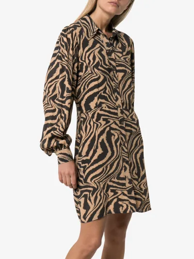 zebra print dress shirt