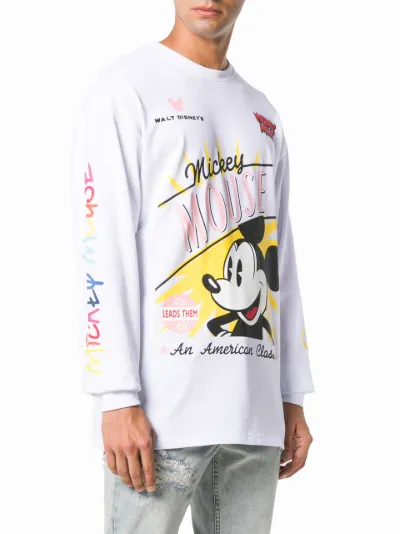 mickey mouse print sweatshirt