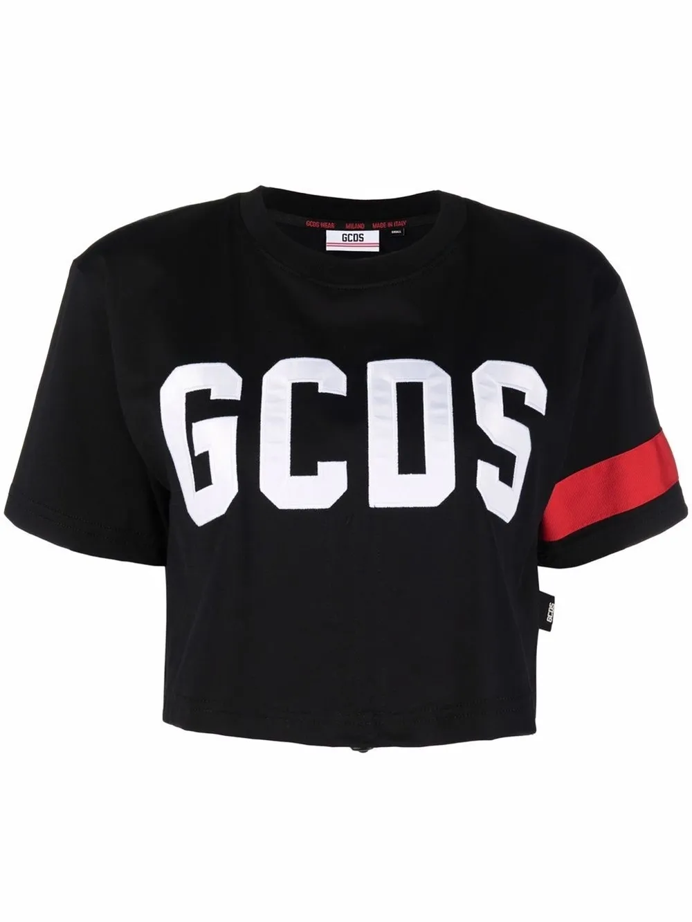 GCDS logo print cropped T shirt Eraldo HR