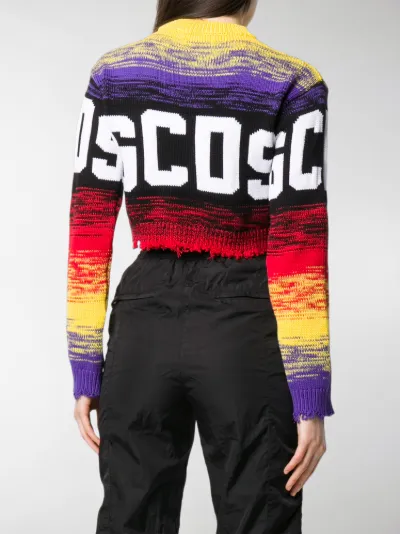 Gcds Maglione corto con logo viola | MODES