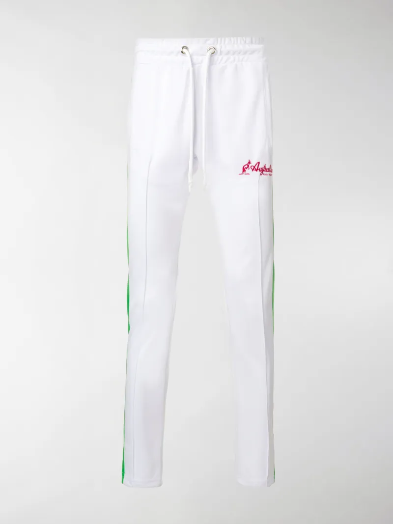 Gcds Pantaloni della tuta con riga laterale bianco | MODES