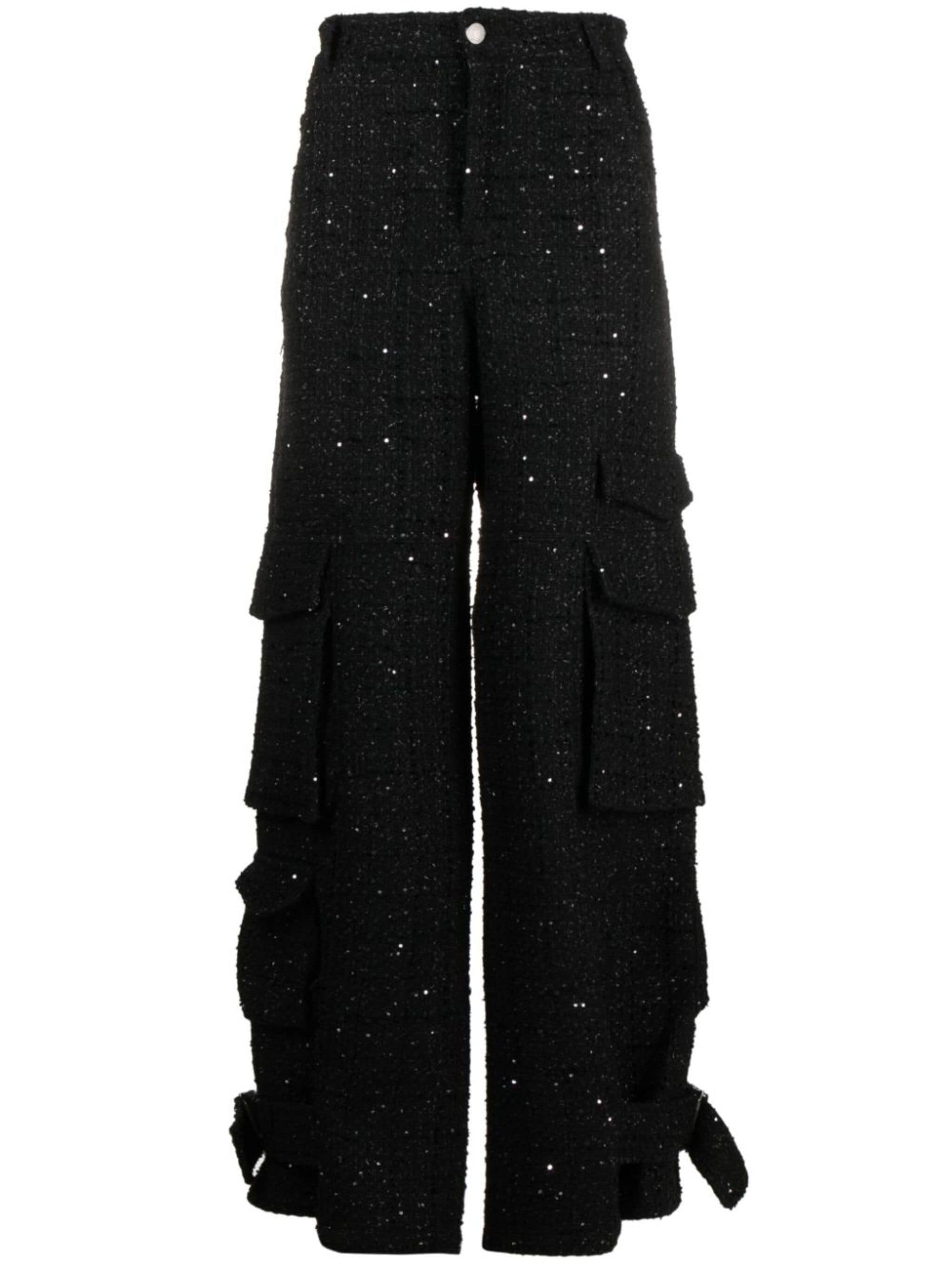 widw-leg tweed cargo trousers | Gcds | Eraldo.com US