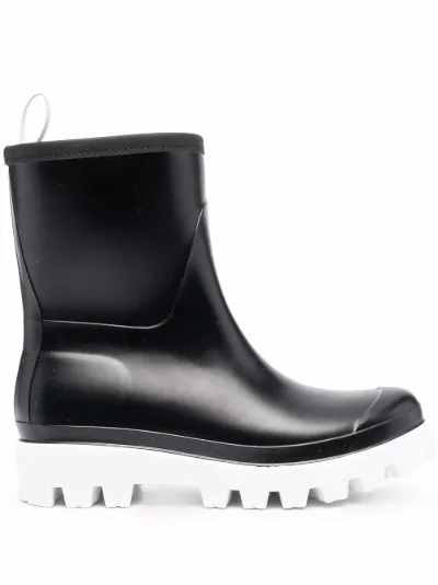 two tone ankle boots