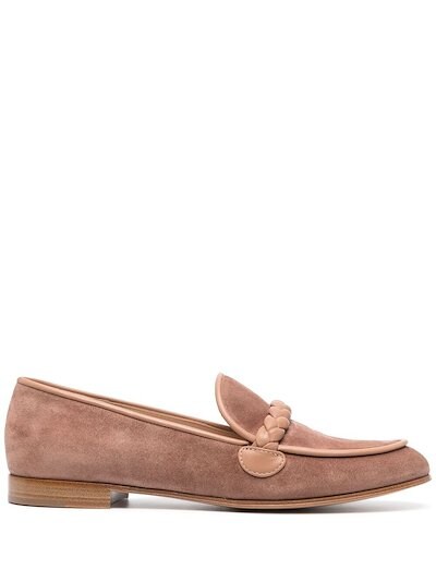 Gianvito Rossi - Belem woven loafers