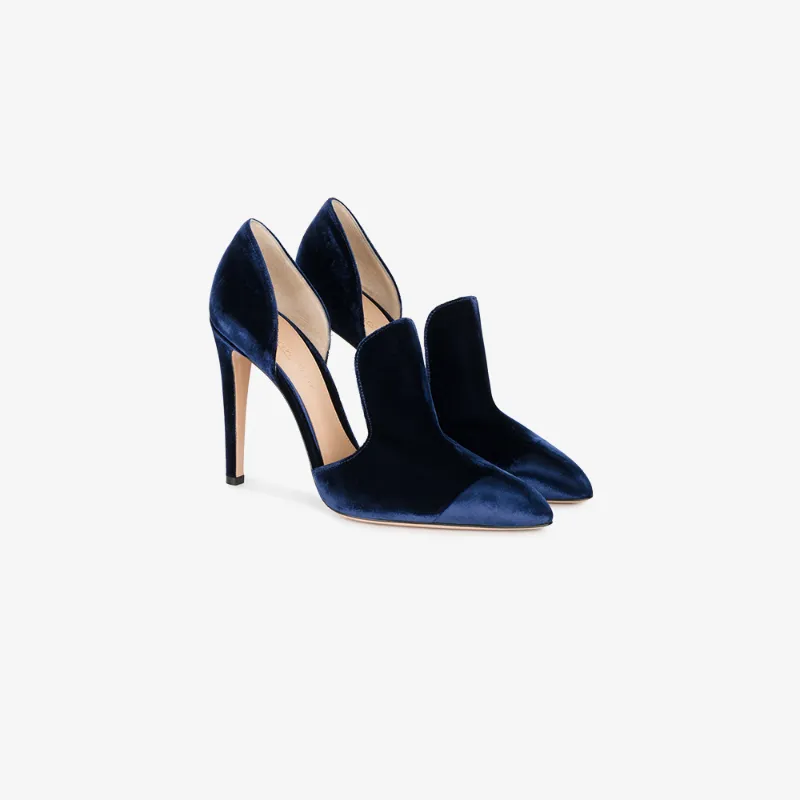 gianvito rossi blue heels