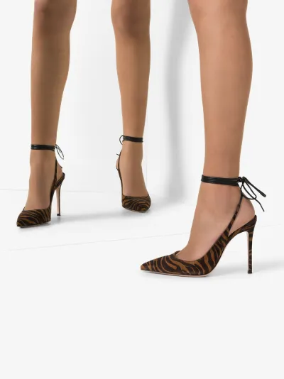 shoes with tie around ankle