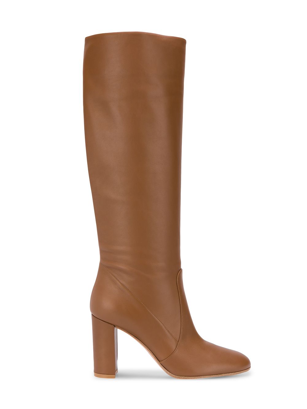 knee length high heel boots