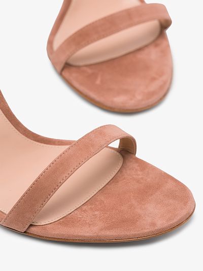 nude suede sandals