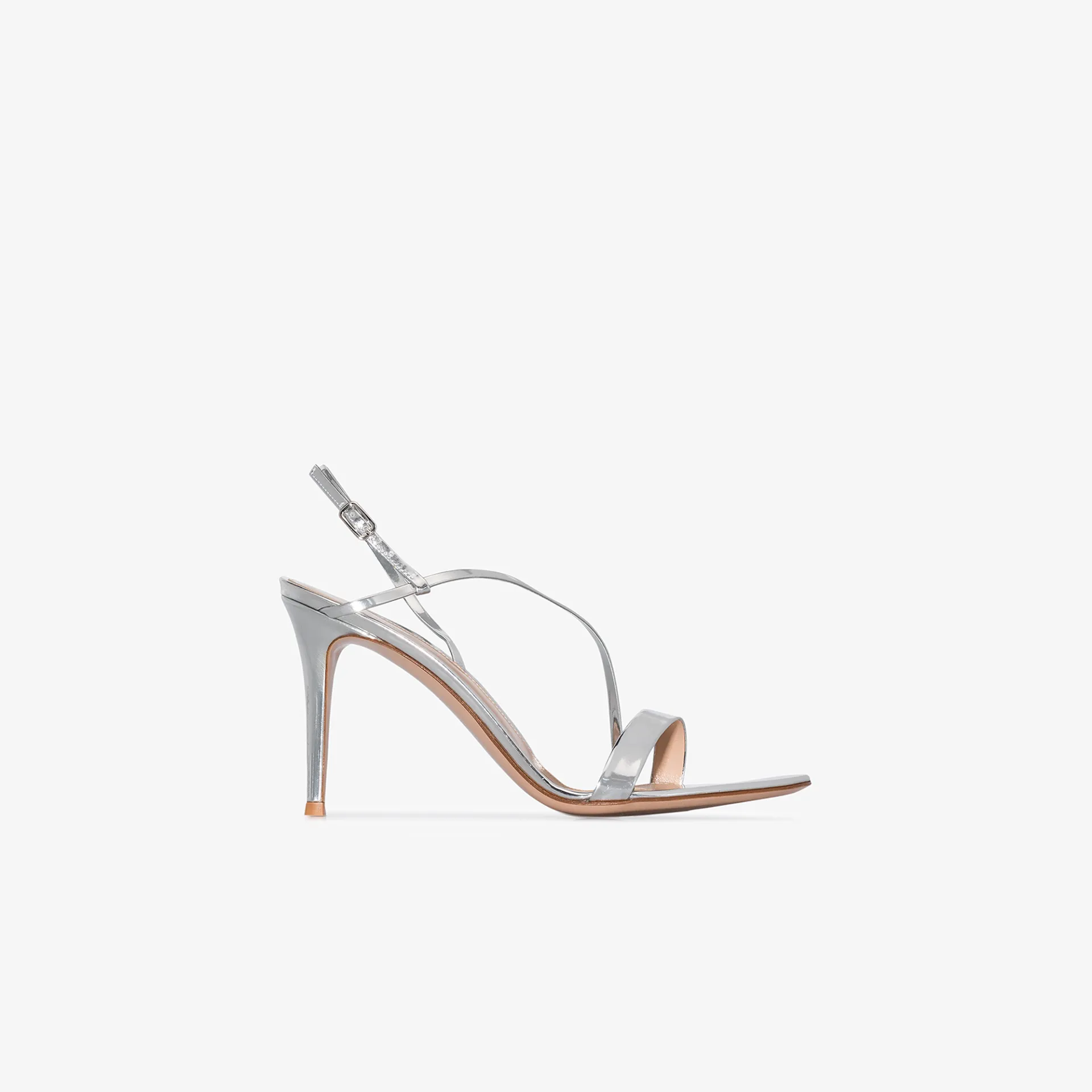 gianvito rossi metallic sandals