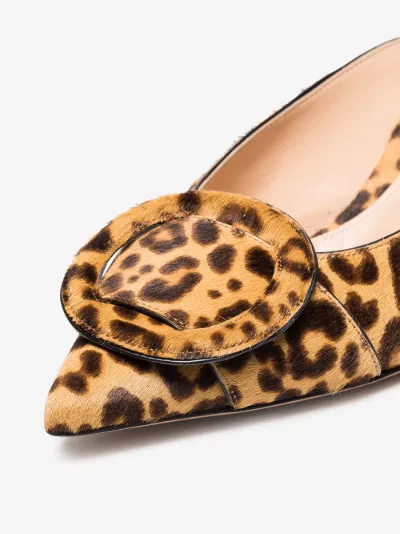 gianvito rossi leopard mules