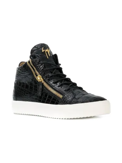 zanotti crocodile black