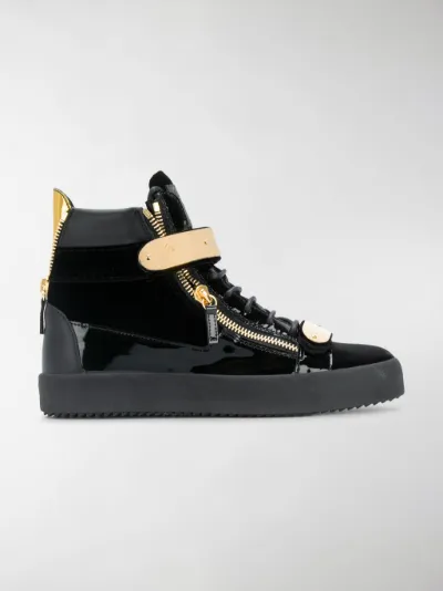 Giuseppe Zanotti Design - Archer velvet hi-top sneakers