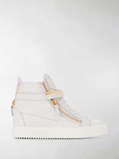 giuseppe zanotti white high tops