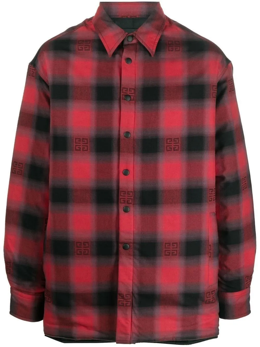 Givenchy 4G check print padded shirt Eraldo LT