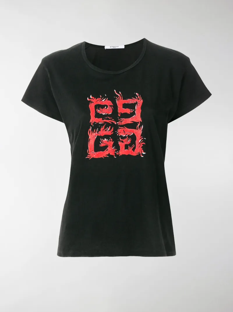 givenchy flame t shirt