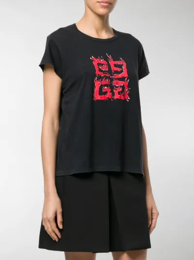 givenchy flame t shirt