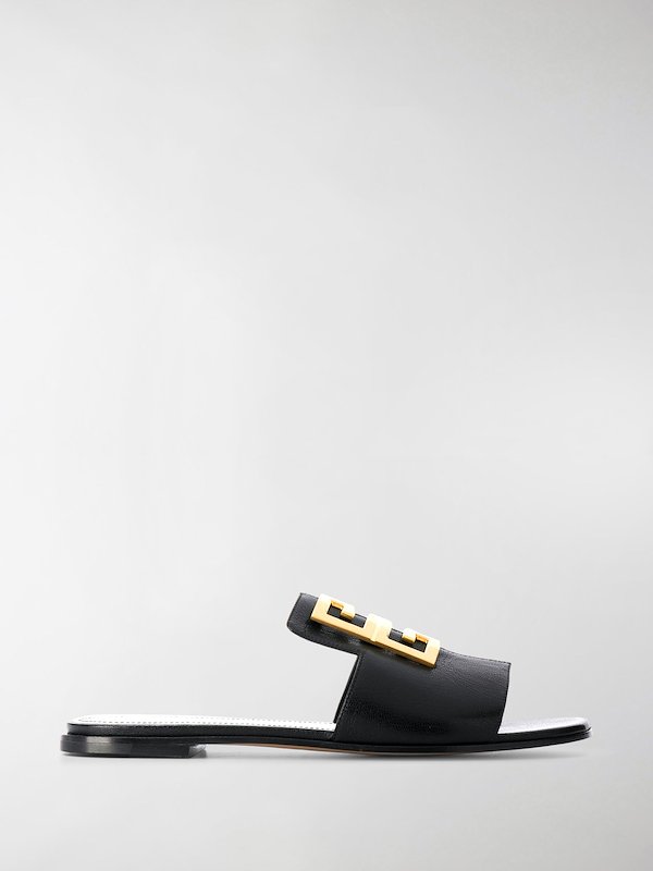 givenchy 4g flat leather sandals