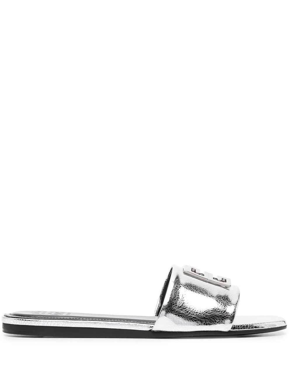 Givenchy silver outlet slides