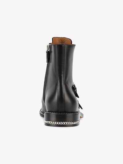 Givenchy Black monk strap leather ankle boots | Browns
