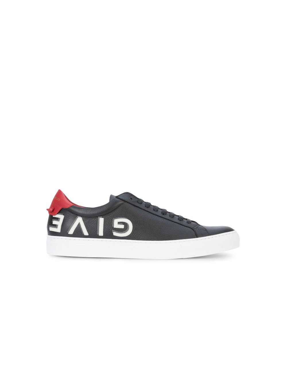 Givenchy black shop and red sneakers