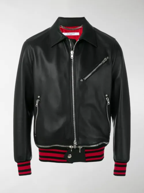 Givenchy - Bomber con bordo a righe