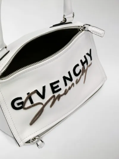 Givenchy Borsa a tracolla con logo bianco | MODES