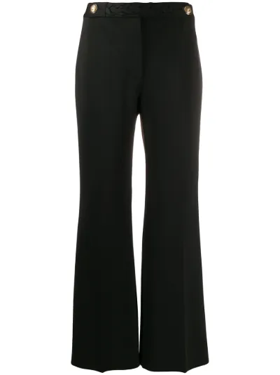 cropped flared trousers