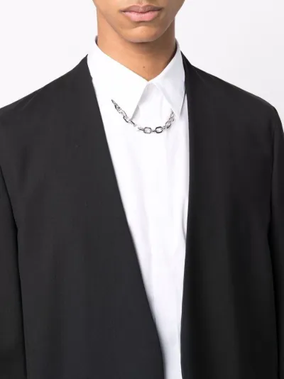 chains collar shirt