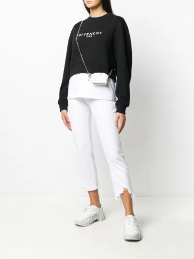 Givenchy cropped sweatshirt best sale