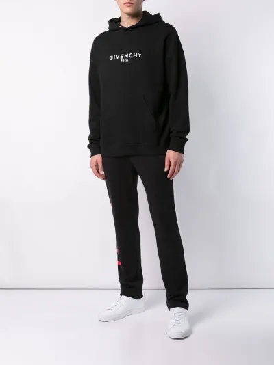 givenchy faded logo hoodie