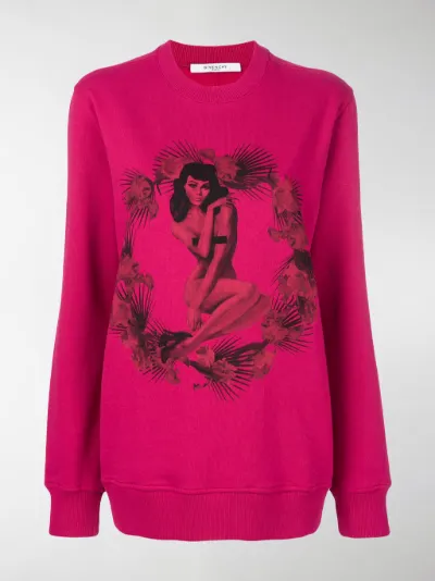 Givenchy - Felpa con stampa pin-up