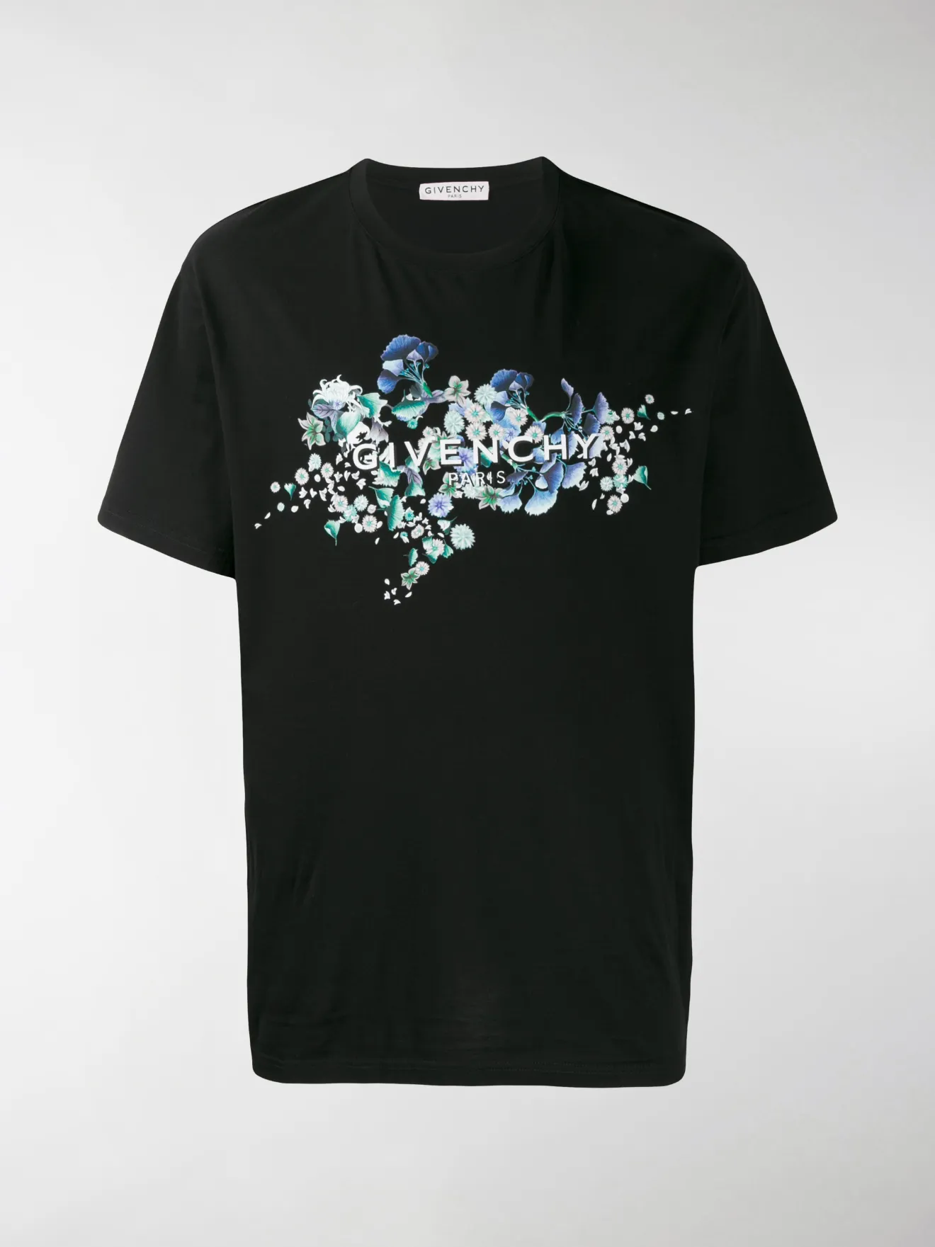 givenchy floral logo t shirt