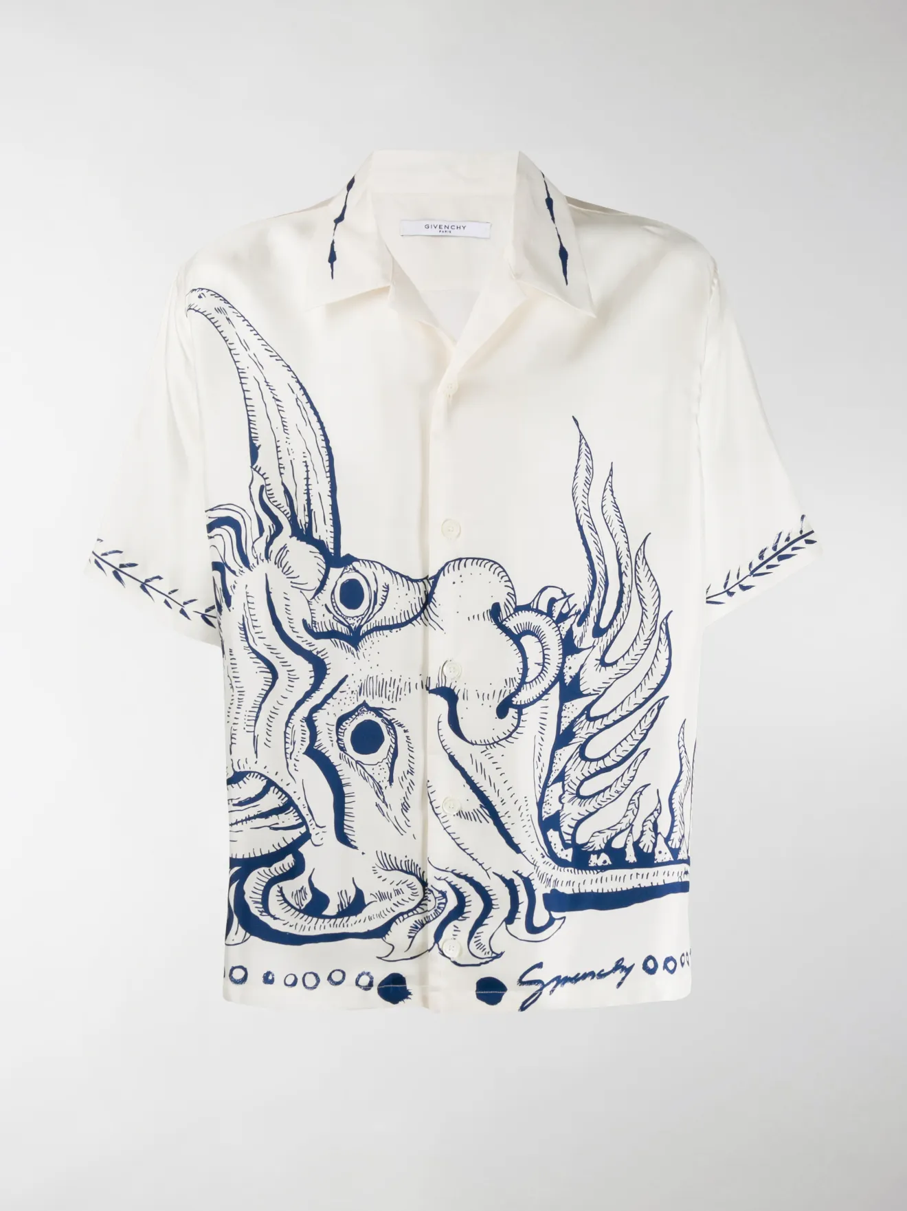 givenchy silk shirt