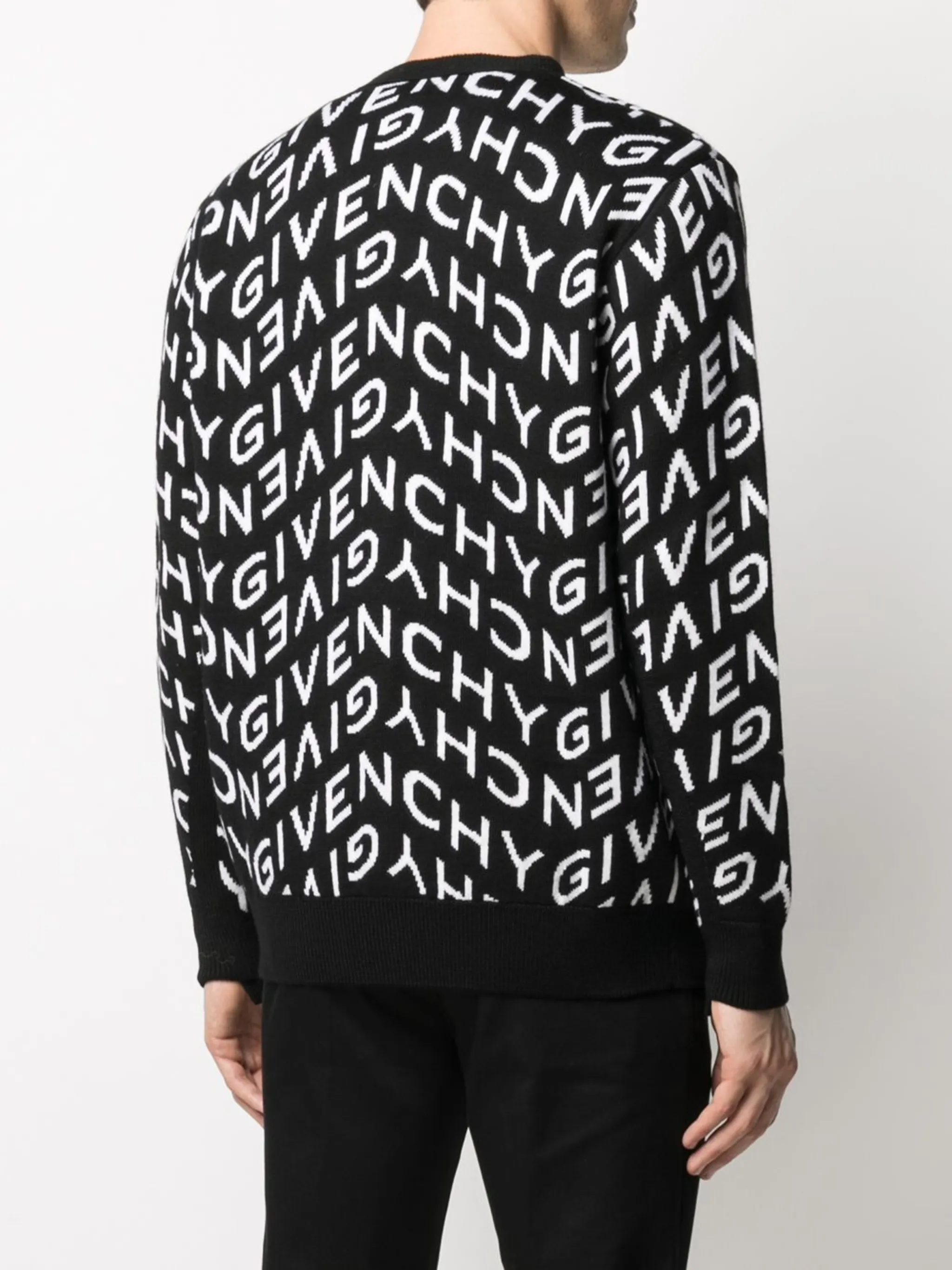 Givenchy BM904T400N border knit mens M Used