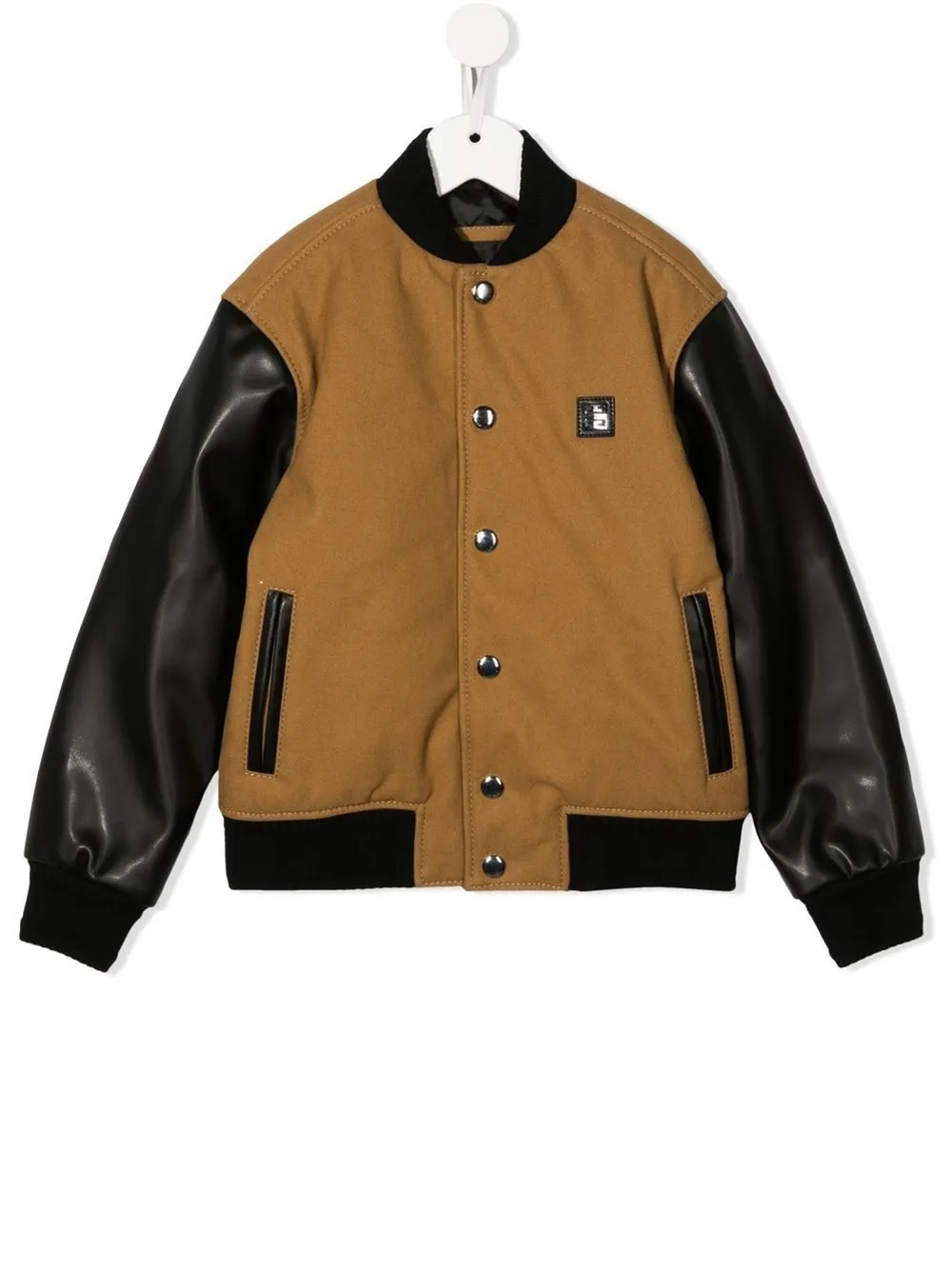 Givenchy Kids logo patch panelled bomber jacket Eraldo BE