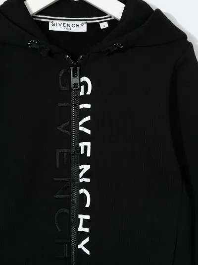 logo-print zipped hoodie | Givenchy Kids | Eraldo.com