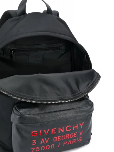 leather panelled shell backpack Givenchy Eraldo