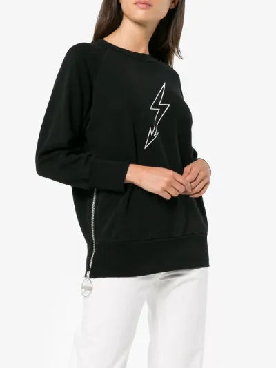 lightning bolt graphic sweatshirt展示图