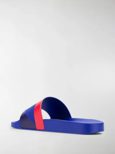 blue givenchy slides