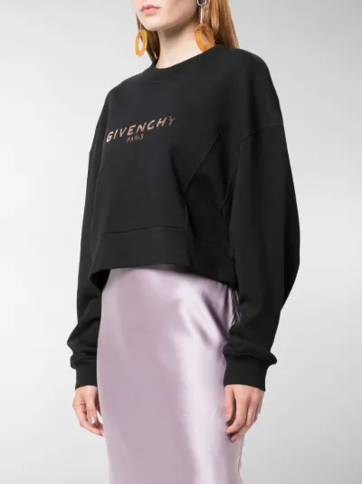 givenchy cropped sweatshirt