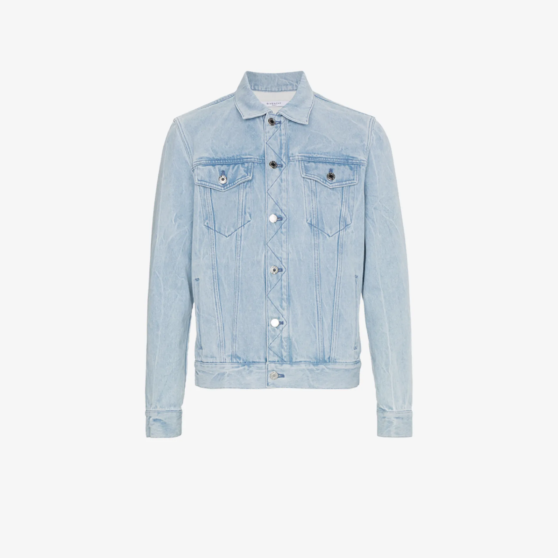 givenchy logo print denim jacket